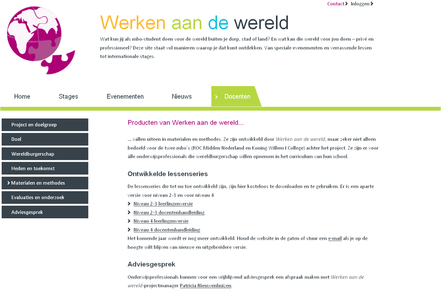 Werken aan de wereld