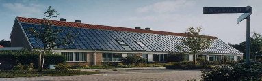 huizen met zonnecollectors